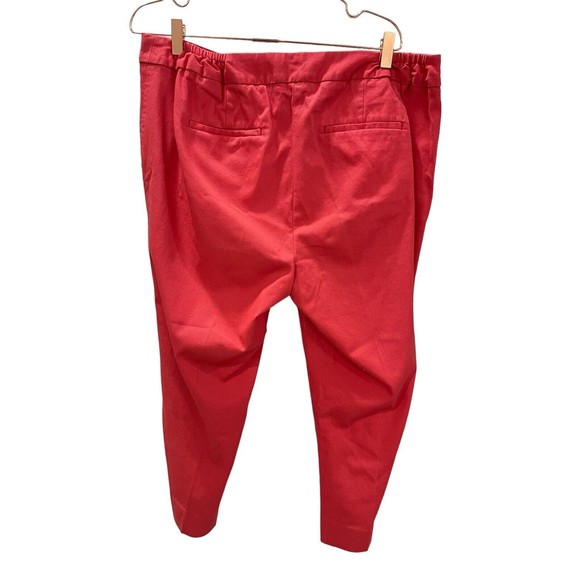 Talbots 16w Slim Crop Papaya Colored Pants - Picture 2 of 7
